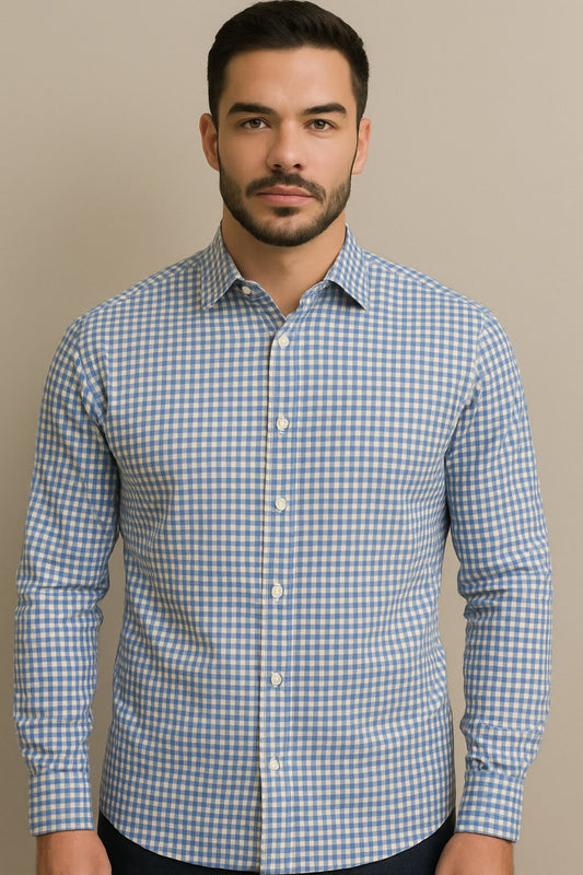 Classic Blue Checks, Timeless Style