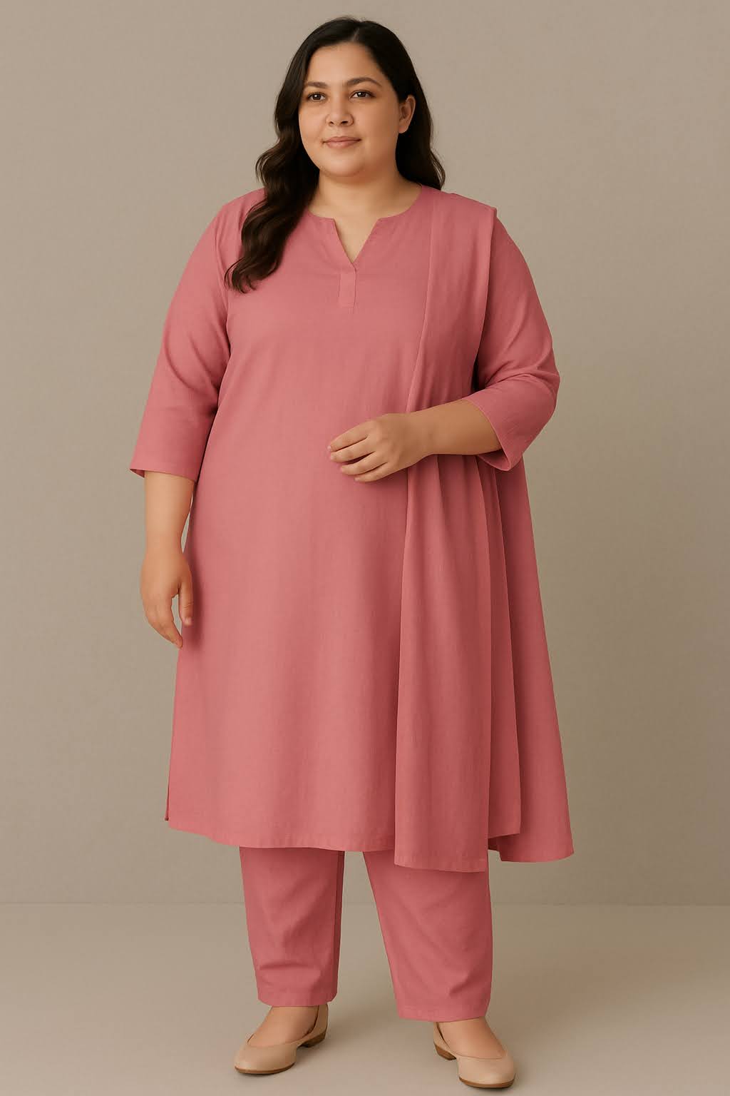 Kurta Set - Pink (Top and Bottom)