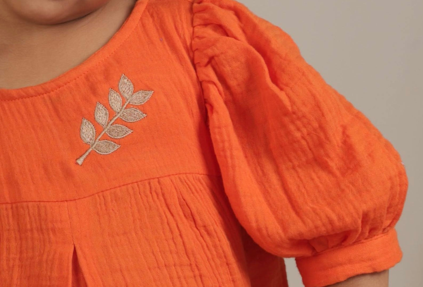 Leaf Baby set -Orange