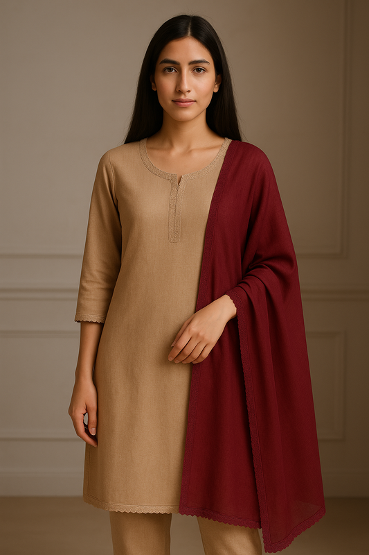 Beige Kurta Set